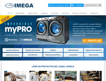 Tablet Screenshot of imega.cl